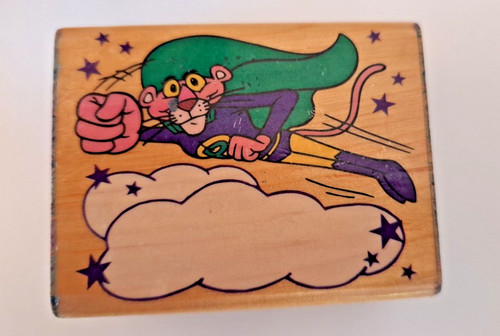 Flying super hero pink panther - hero,