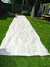 Weed control fabric.  Ground membrane offcut. Garden landscape. 1.7m x 8.8m
