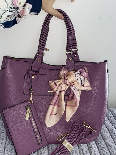 Bessie purple large - large, leather