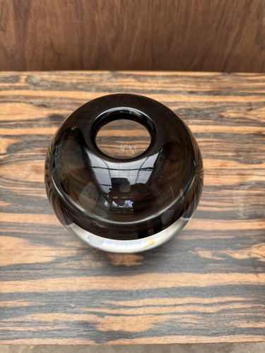 Smoked black grey art glass - black,