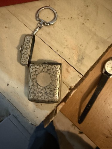 Antique silver match - silver, vesta