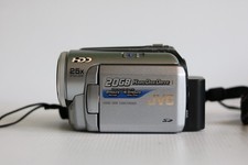 JVC Everio GZ-MG20EK Handheld High Definition HDD Camcorder Silver Tested