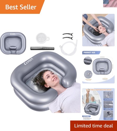 Inflatable shampoo basin - shampoo,