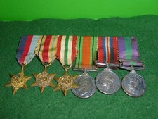WW2 MINIATURE MEDAL GROUP  X 6