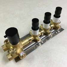 3 Outlet 3-Function Brass
