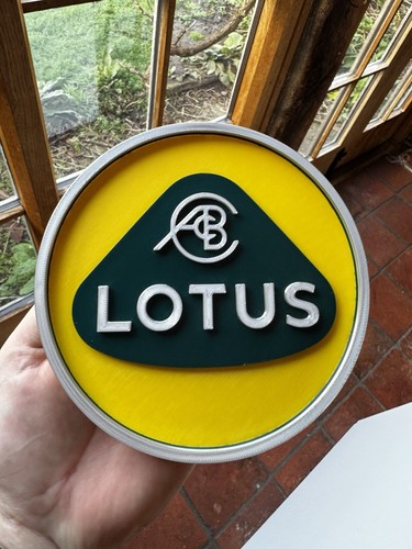 Printed lotus badge - 3d, /