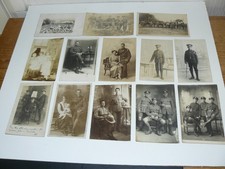 13 x WW1 British Army Soldiers Real Photo Postcards