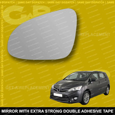For Toyota Verso wing mirror glass 13-18 Left Passenger side Spherical