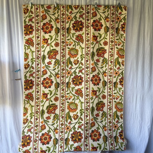 Bty 1970s gold jacobean floral - bty,