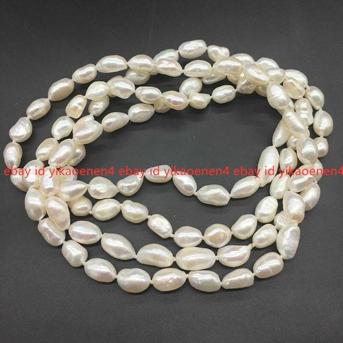 Natural 9mm white - 8-9mm, baroque