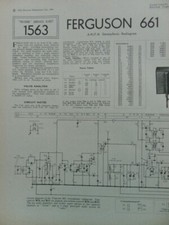 Ferguson AM FM Stereophonic Radiogram Model 661 Service manual
