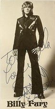 Billy Fury Signed Autographed