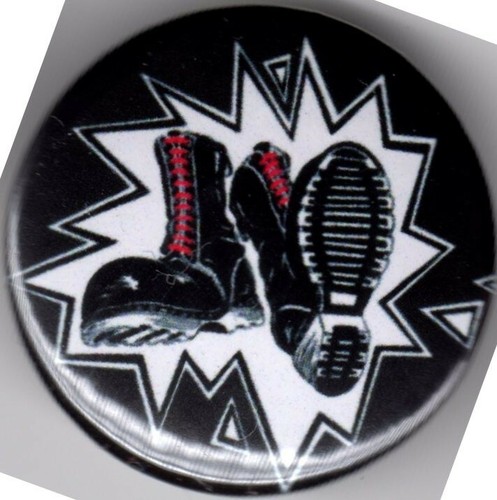 Skinhead pin button badge - button, 25mm