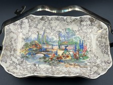 Nice Antique Sandland Ware Dish & Spoon.