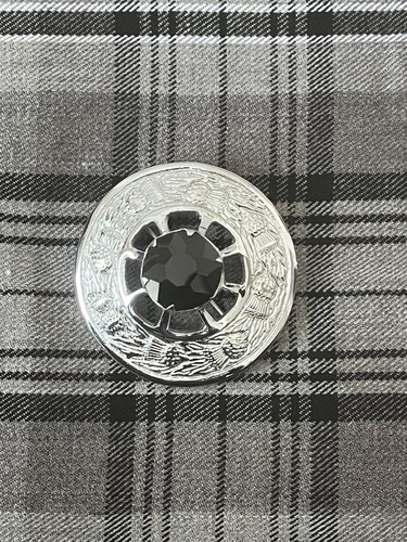 Scottish kilt flyplaid brooch - scottish,