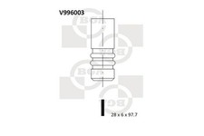 BGA V996003 Exhaust Valve Fits