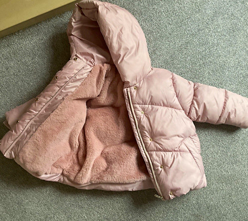 Next girls pink hooded - girls, padded