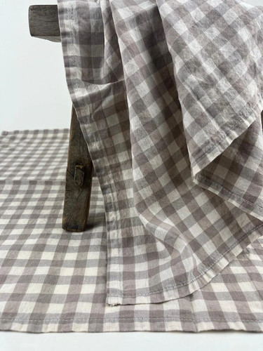 Set beige gingham check - beige,