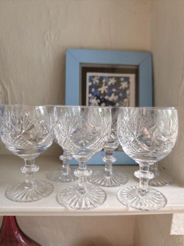 Set six crystal cut - ,,