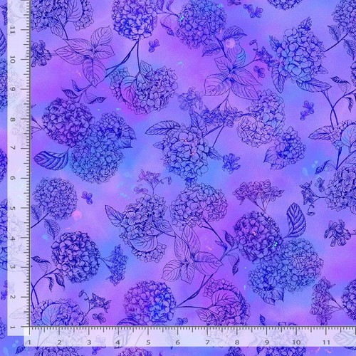 Midnight bloom floral fabric - midnight,