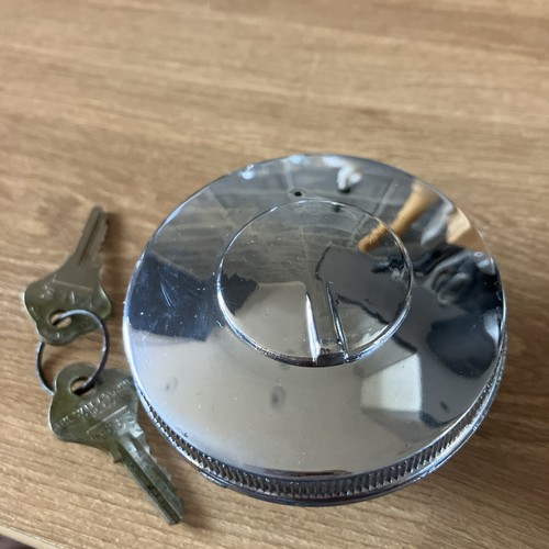 Chrome locking petrol cap - petrol,