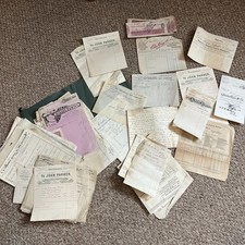 Mixed collection of vintage invoices 1905  Thanet Canterbury area 