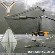36" Inch Large Carp Pike Fishing Landing Net With dual 2 Net Floats NGT Tackle