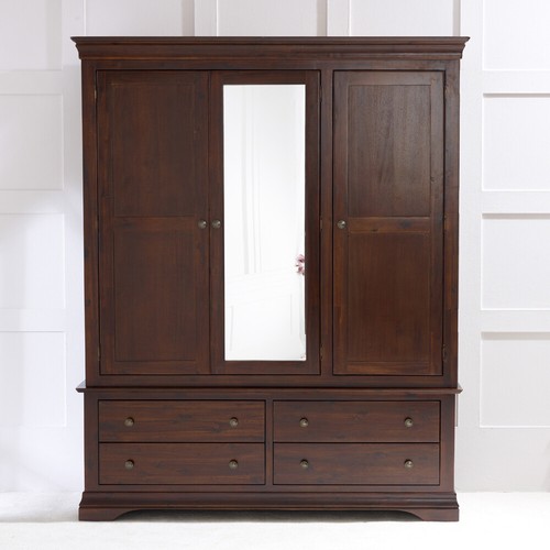 Triple wardrobe with mirror - mirror, 3