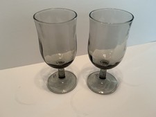 Two 6.5 inch Libbey Stemmed