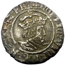 Henry VIII Half Groat Second Coinage Archbishop Wareham