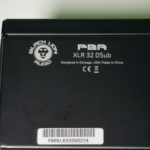 Black lion audio pbr xlr - lion,