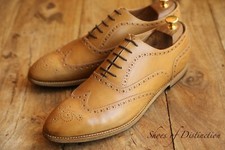Paul Smith Tan Brown Leather Oxford Brogue shoes Men's UK 10 US 11 EU 44