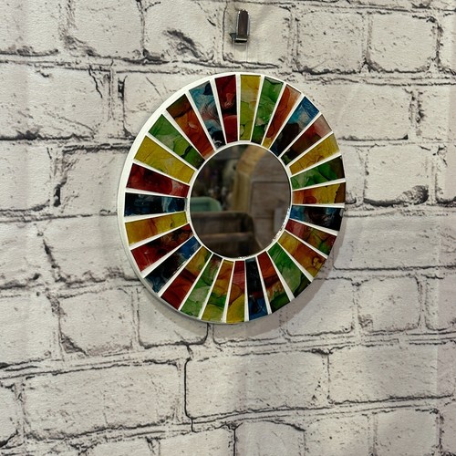 Rainbow white line mosaic - line, tile
