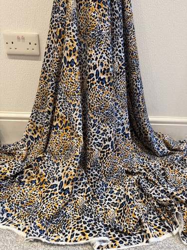 Leopard print viscose fabric - leopard,