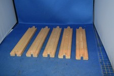 Brio Straight Wooden Track [21.5cms Long] 5 Pieces