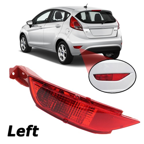 Left rear bumper - rear, reflector