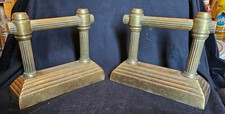 Pair of Vintage Brass Fire Dogs