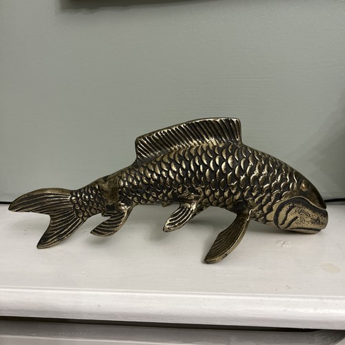 Brass koi fish - brass, ornament