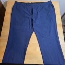 Next Blue Formal Trousers Men’s Waist 44 Short Leg 29” Big Size Smart Pants