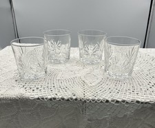Edinburgh Crystal X 4 Star Of Edinburgh Whisky Glasses X 8cm