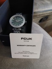 FCUK Analog Watch Green Dial