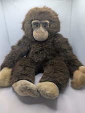 Vintage Dakin Monkey Chimpanzee Ape Soft Plush Cuddly Stuffed Toy Vinyl Face
