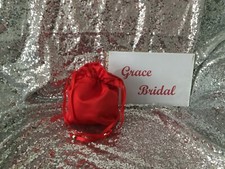 RED PLAIN DUCHESS SATIN DOLLY