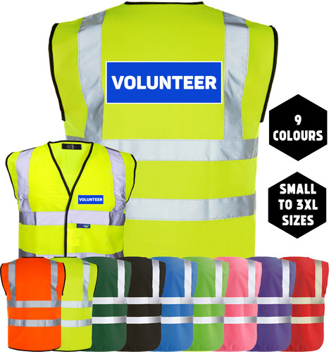 Volunteer printed vis high - printed,