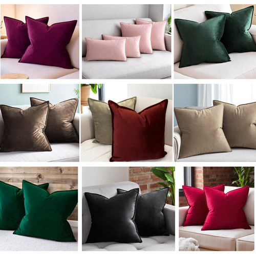 Velvet cushion cover pillow - cushion,