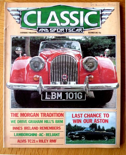 Classic car magazine dec - car, 1982