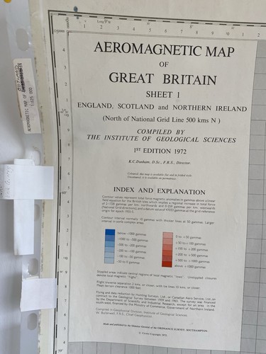 Original 1972 aeromagnetic map - original,