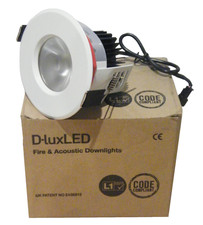 D-luxled Fire Rated Acoustic Downlight White IP65 4W SN-WH4WS