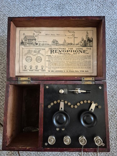 Revophone crystal set - revophone,