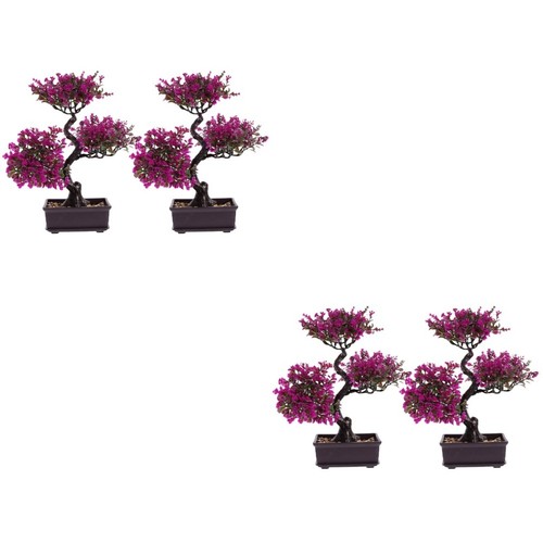 Artificial bonsai tree - tree, purple